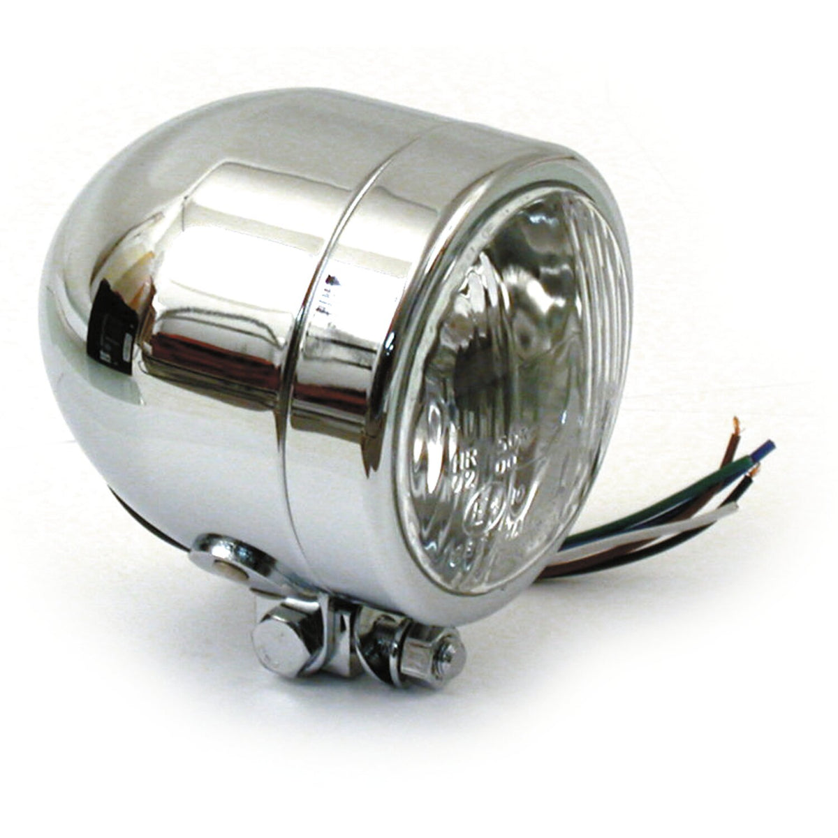 MCS Single 4" H7 headlamp - low beam - Chrome