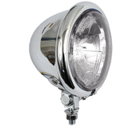 MCS 4-1/2" H3 Bates style spotlamp - Chrome - Clear lens
