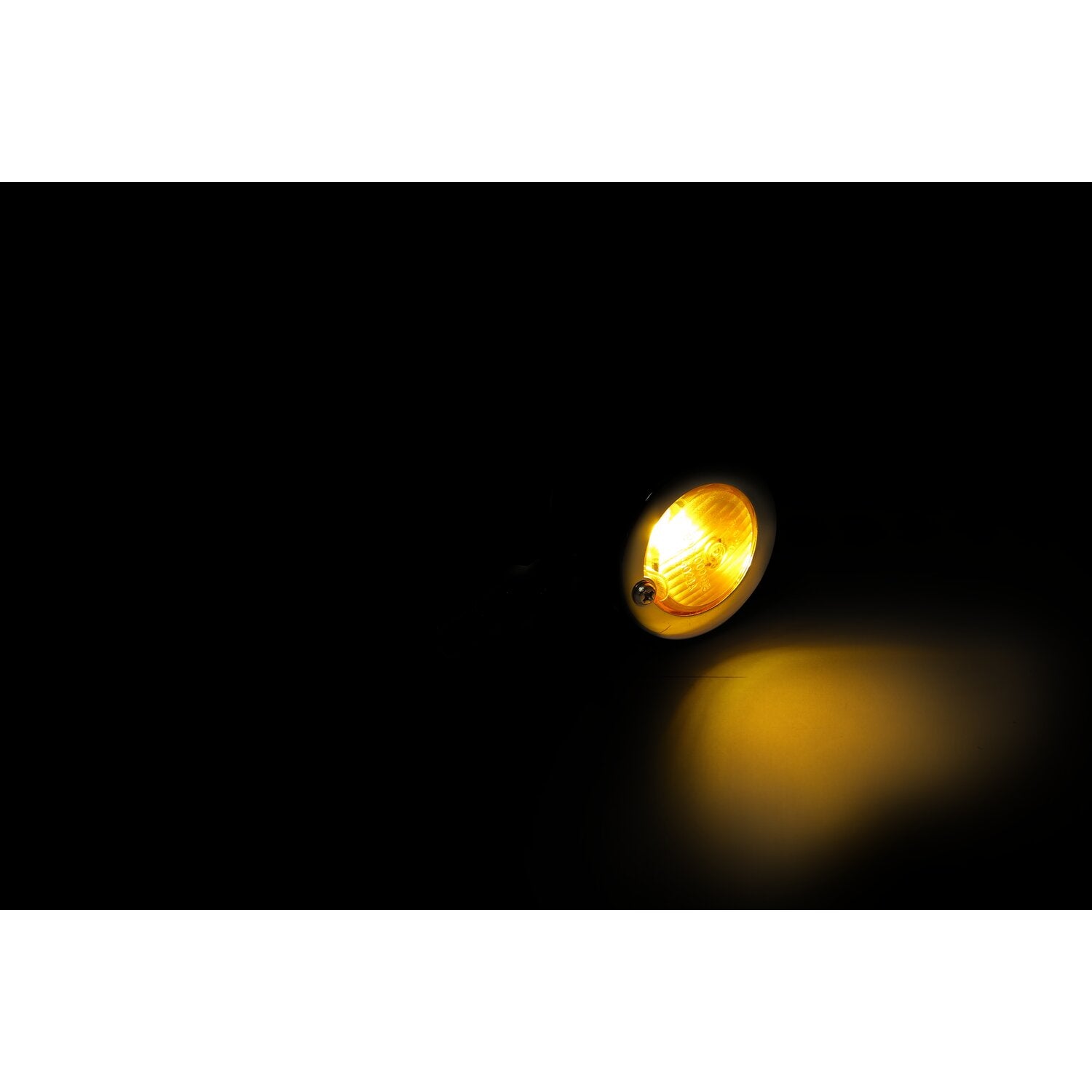 MCS Bullet turn signals flat lens - Chrome