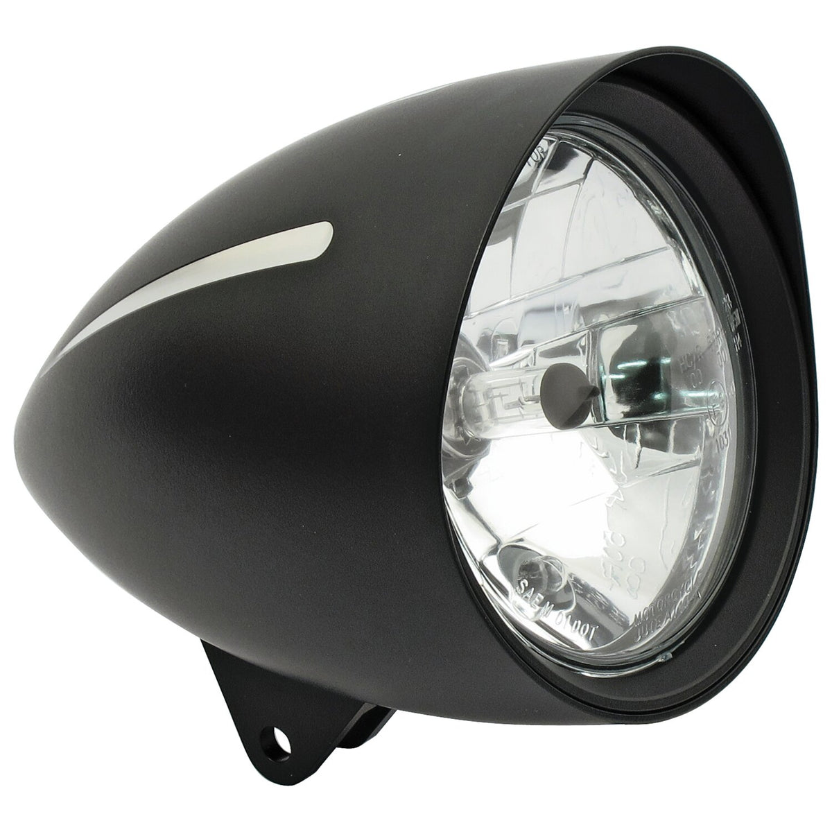 MCS Classic I extreme 5-3/4" headlamp - with visor - Black