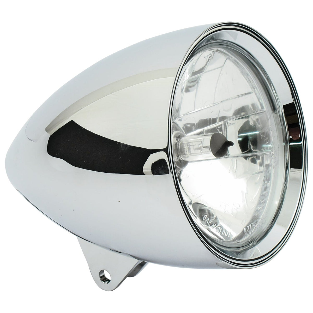MCS Classic I 5-3/4" headlamp - no visor - Chrome