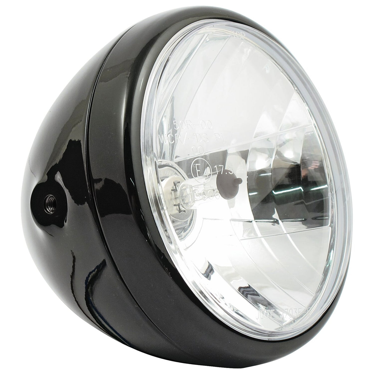 MCS Reno 7" H4 headlamp - no halo ring - Black
