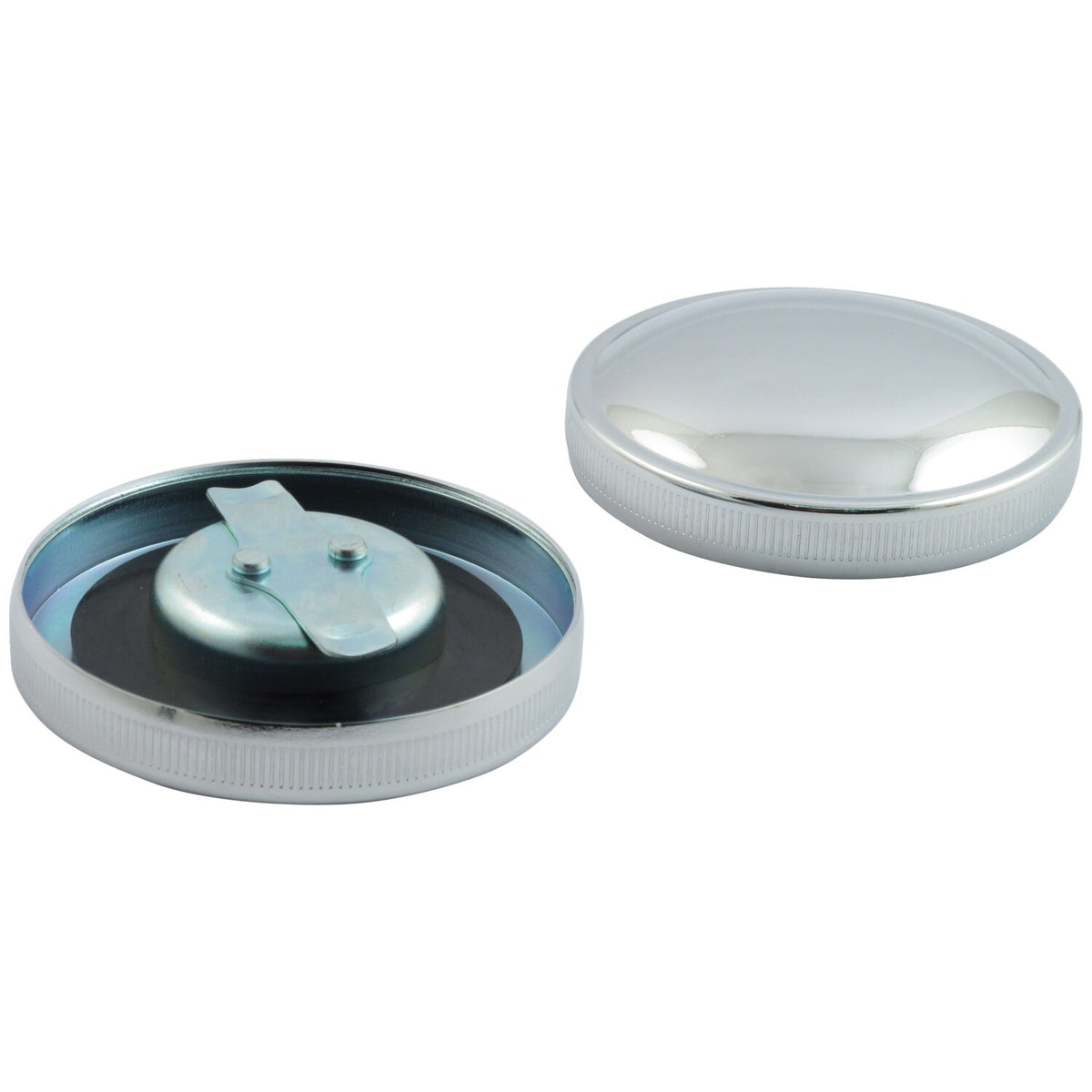 MCS Gas cap set late style - Chrome
