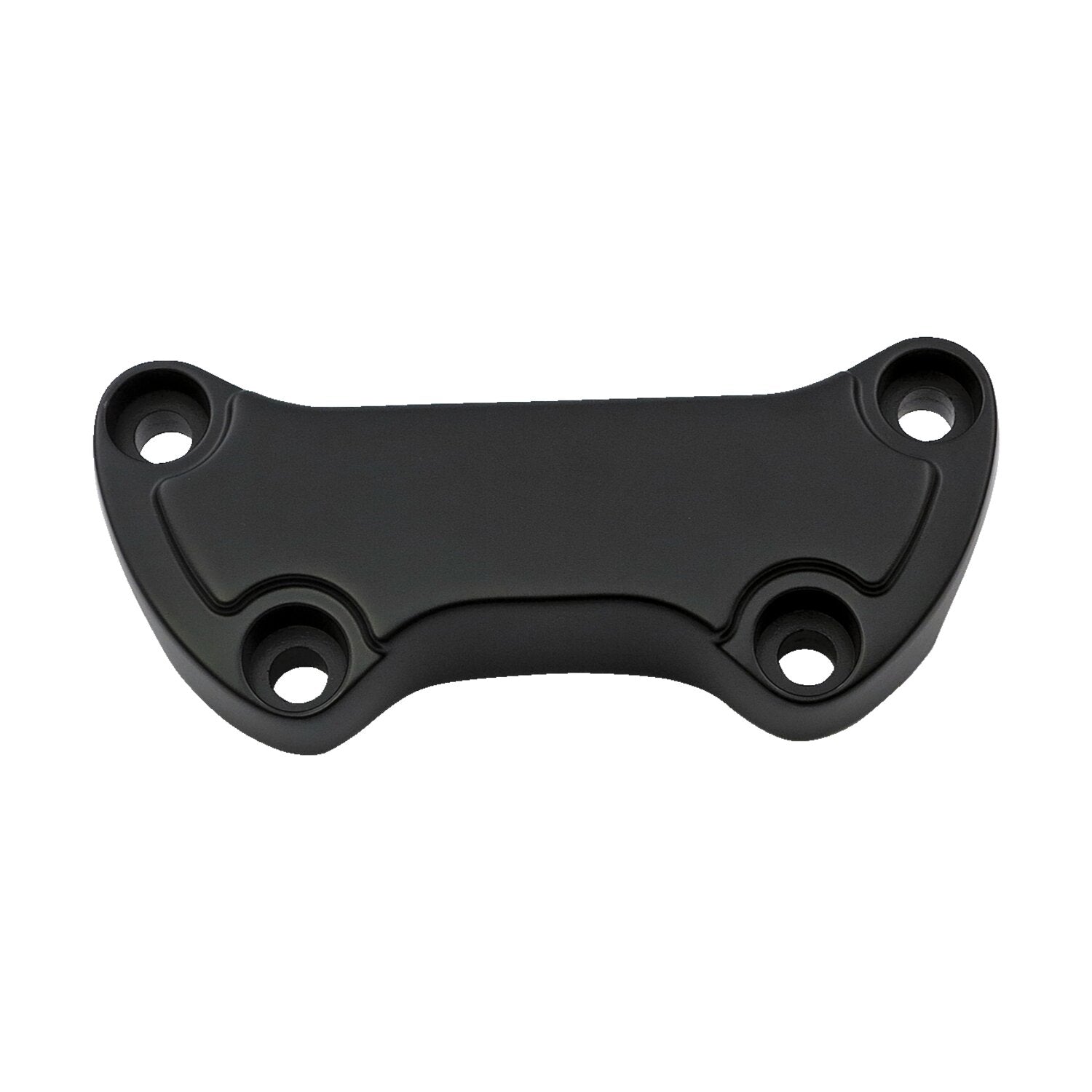 MCS Handlebar clamp Low Scalloped with skirt - Black