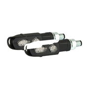 MCS Cluster LED turn signals - Black - Clear lens
