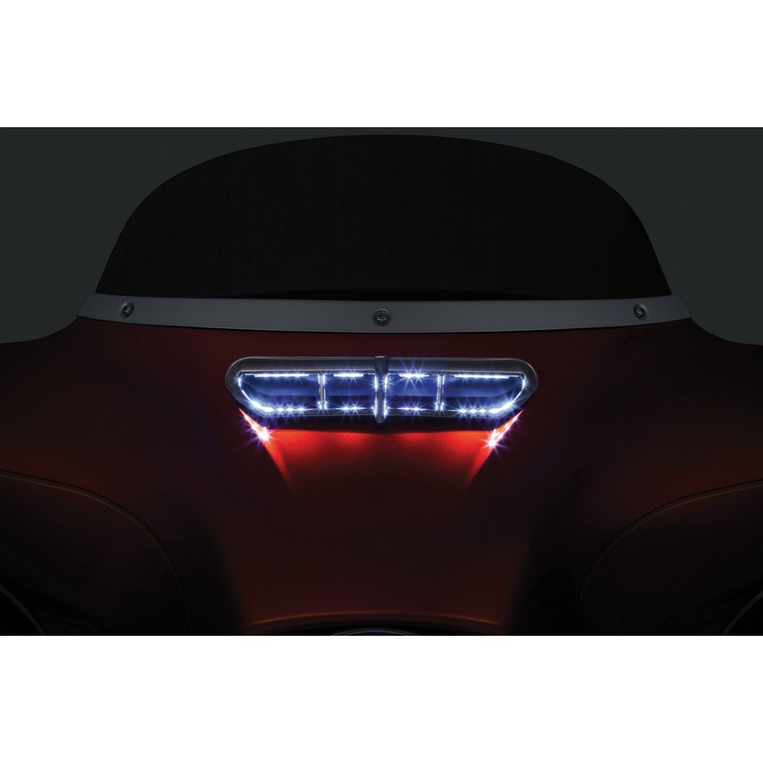 Kuryakyn LED fairing vent accent - Chrome