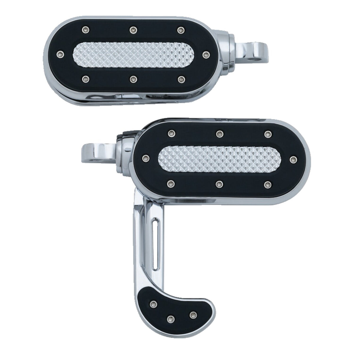 Kuryakyn Heavy industry switchblade foot pegs - Chrome