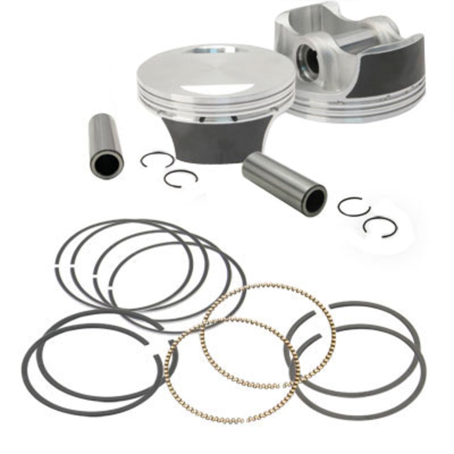 S&S 3.927" bore forged piston & ring kit - Std
