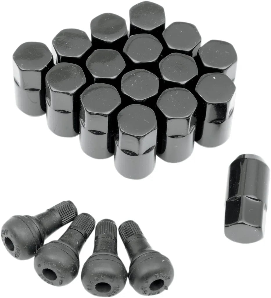 Moose Offroad Lug Nuts 3/8"-24 Black 16 Pack Polaris Sportsman