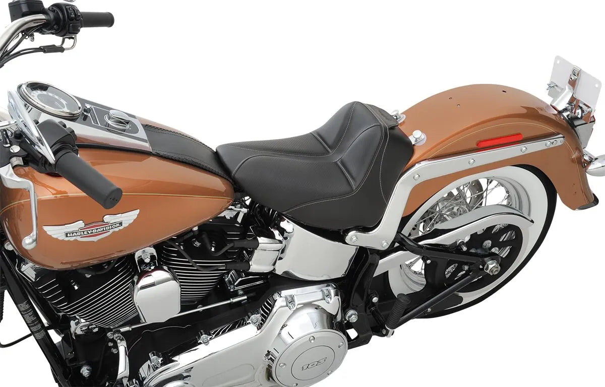 Saddlemen Dominator Solo Seat - Gelcore Comfort - For Harley Davidson