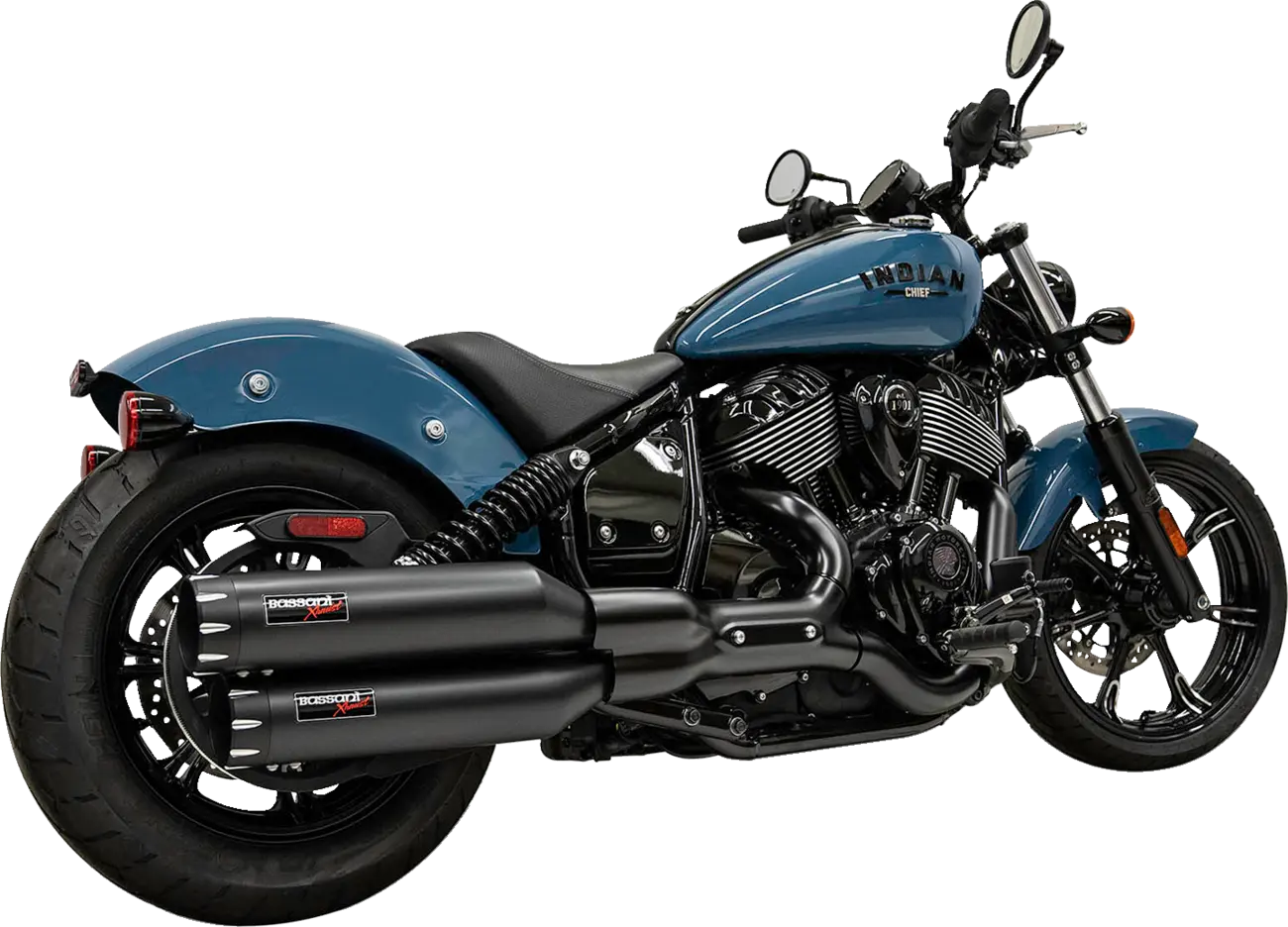 Bassani Xhaust 4" Slip-On Lyddæmpere - Sort
