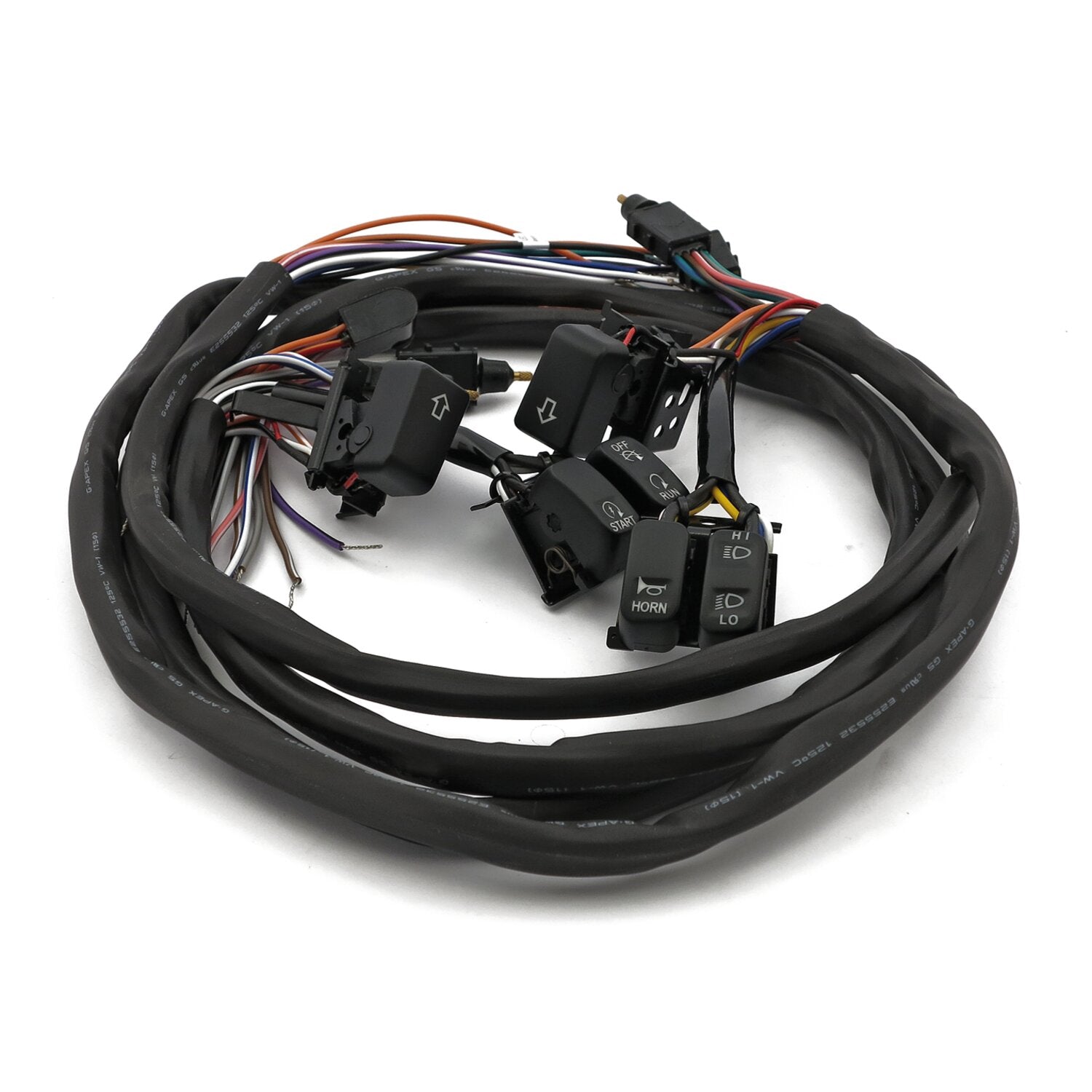 MCS Handlebar switch & wiring kit - Radio - Black