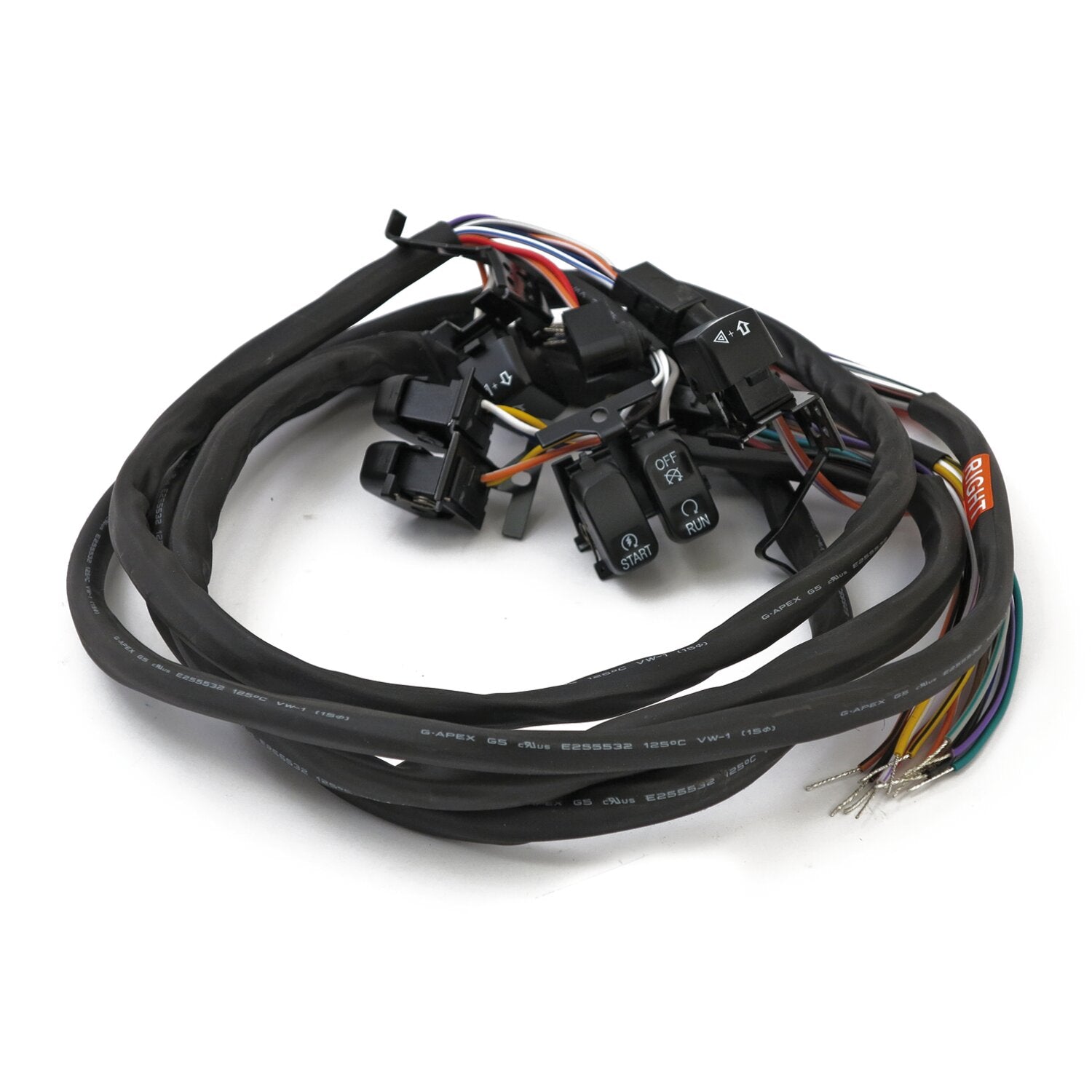 MCS Handlebar switch & wiring kit - Cruise - Black