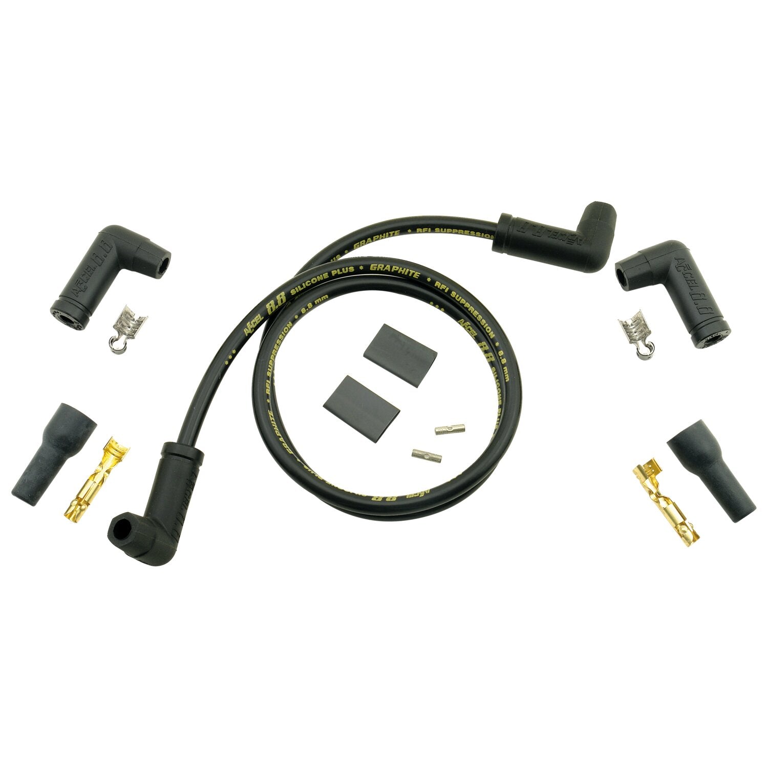 Accel universal 8.8mm spark plug wire set - Black