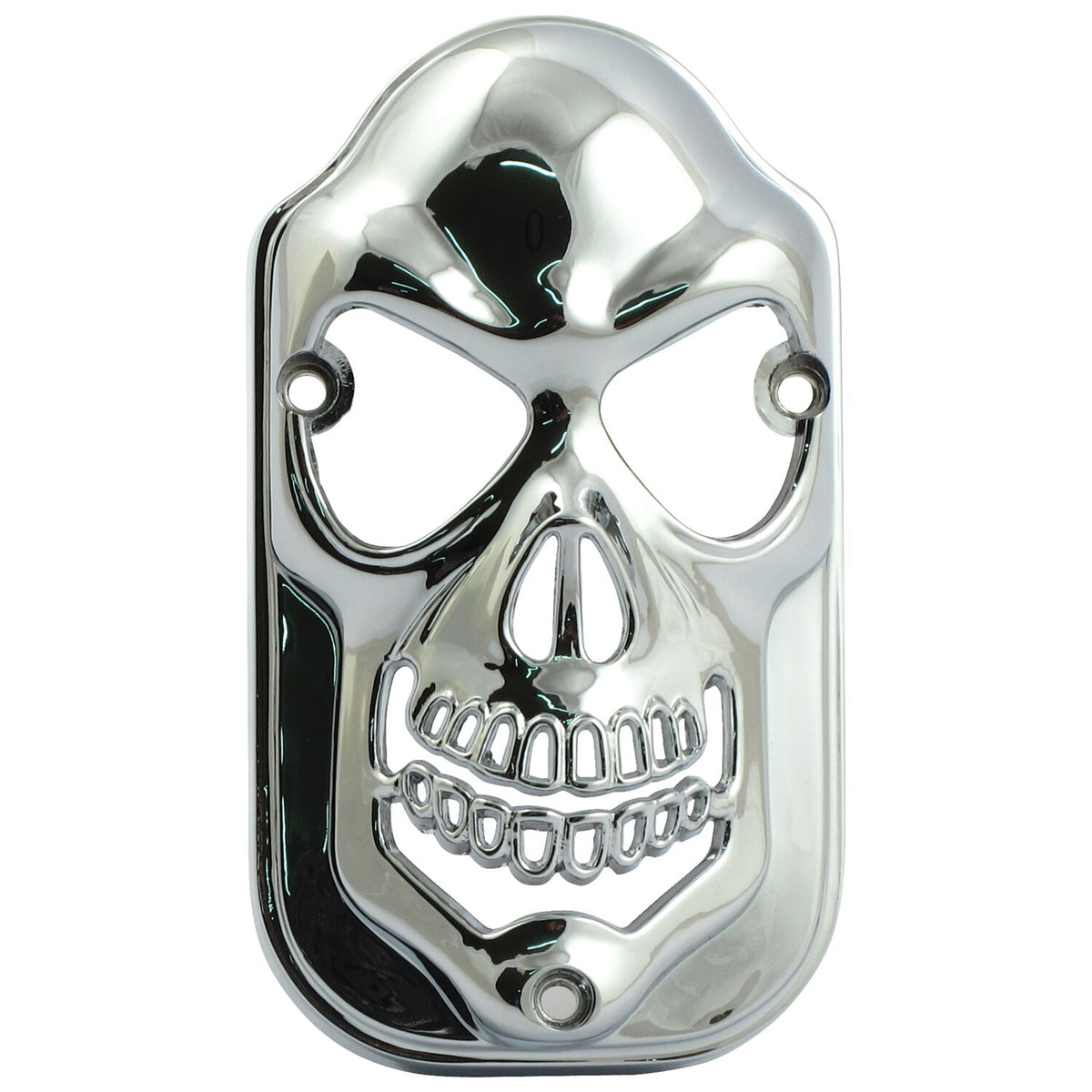 MCS Tombstone taillight grill - skull - Chrome