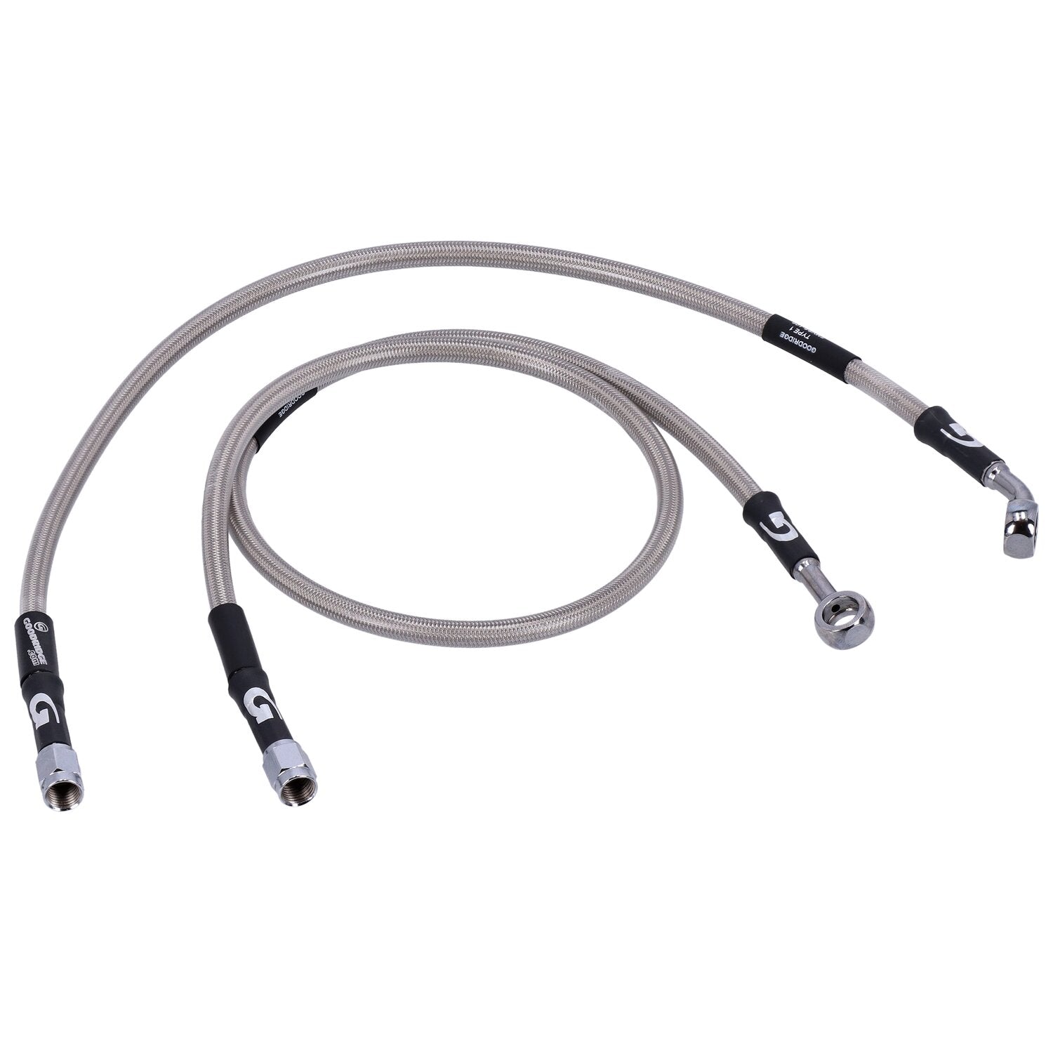 MCS by Goodridge brake line rear stainless clear coated