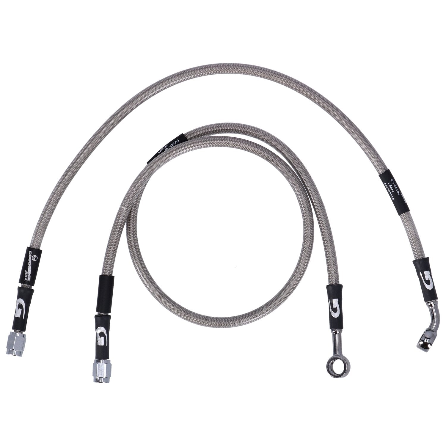 MCS by Goodridge brake line rear stainless clear coated