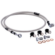 MCS by Goodridge brake line front stainless clear coated