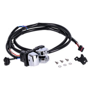 MCS Handlebar switch & wiring kit clutch side - Chrome