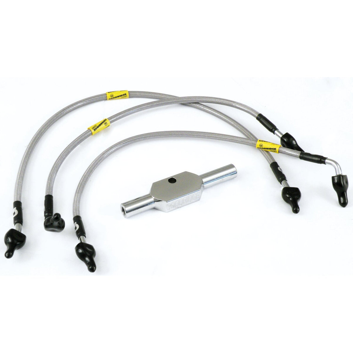 MCS by Goodridge brake line rear stainless clear coated