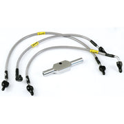 MCS by Goodridge brake line front stainless clear coated