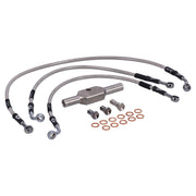MCS by Goodridge brake line front stainless clear coated