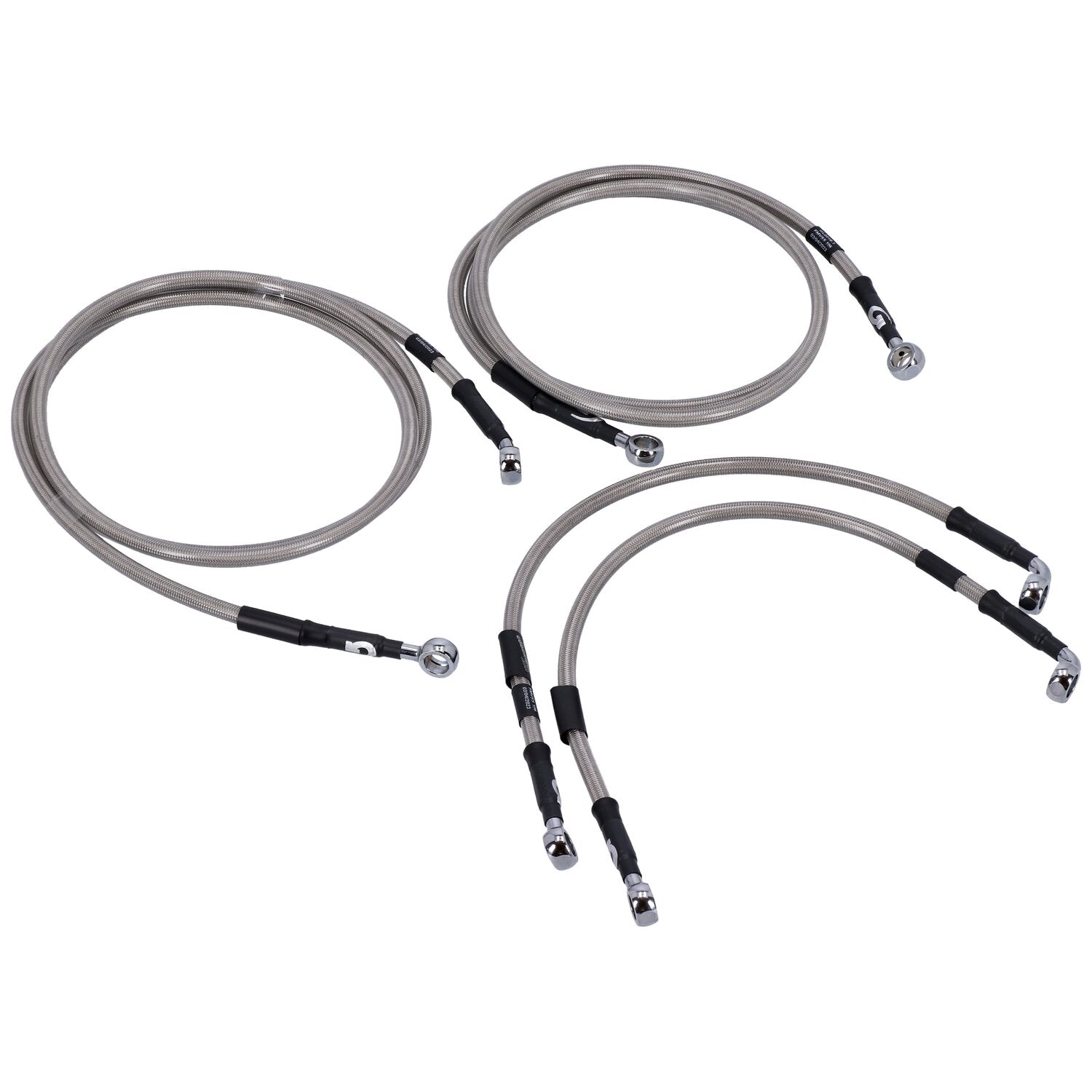 MCS by Goodridge brake line front stainless clear coated