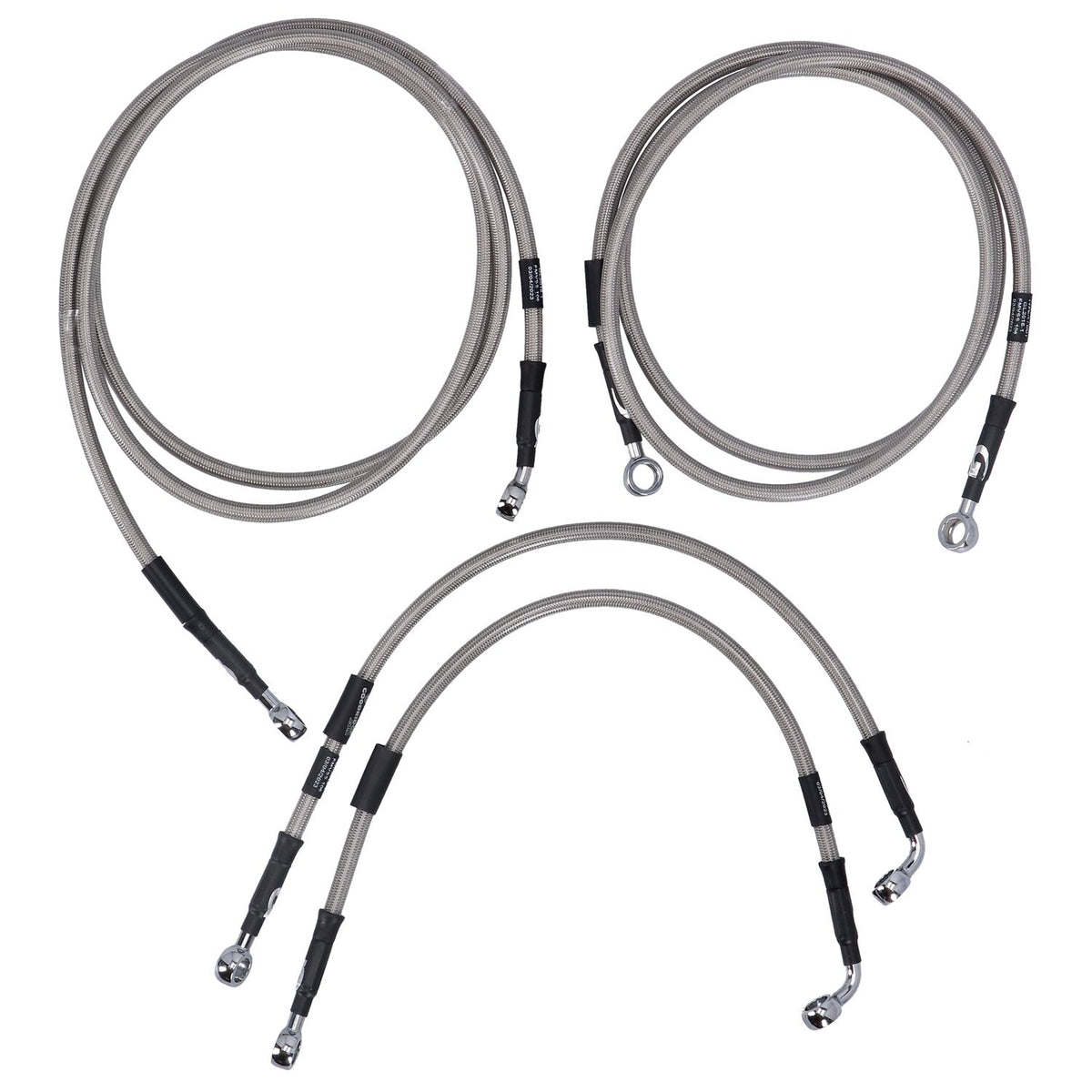 MCS by Goodridge brake line front stainless clear coated