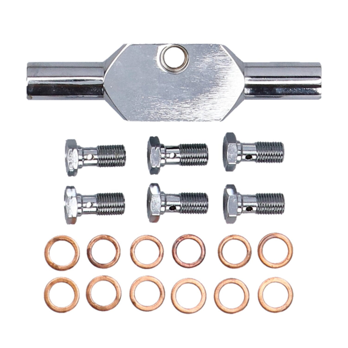 MCS by Goodridge brake line front stainless clear coated