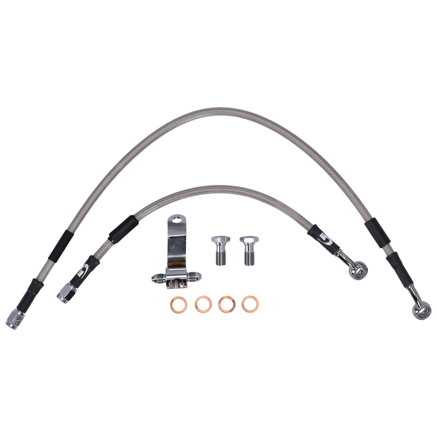 MCS by Goodridge brake line rear stainless clear coated