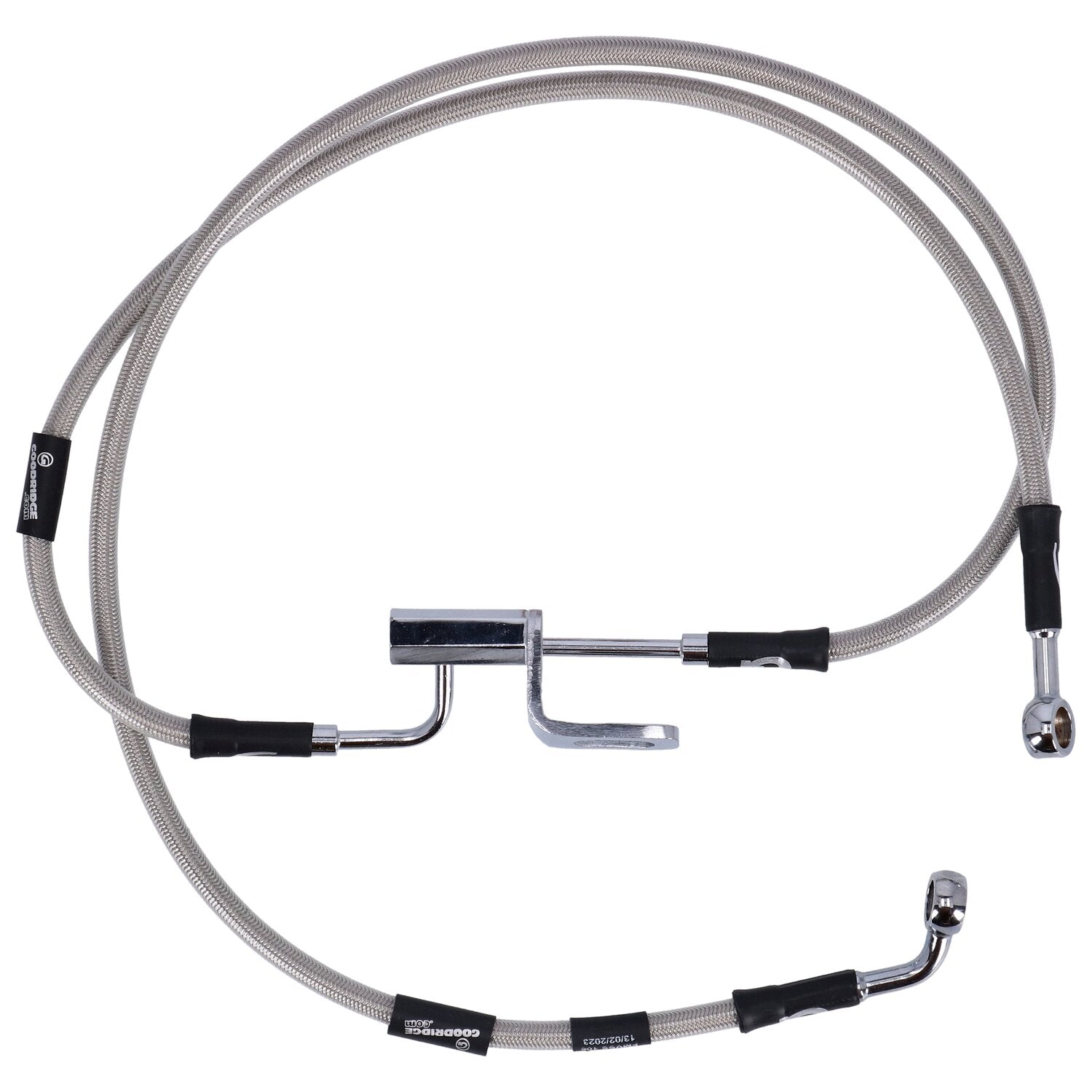 MCS by Goodridge brake line rear stainless clear coated
