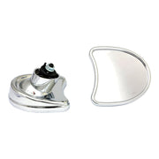 MCS Touring fairing mount mirror kit - Single vision chrome