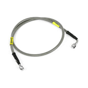 MCS by Goodridge brake line front - stainless clear coated