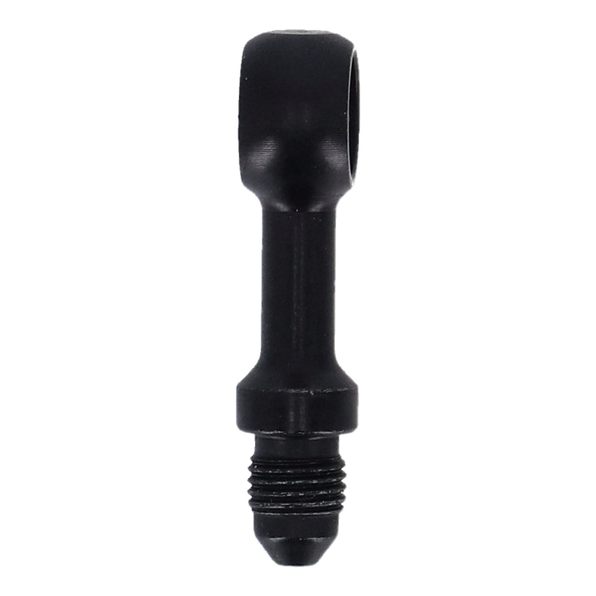 Goodridge Banjo fitting black 7/16" straight 11mm