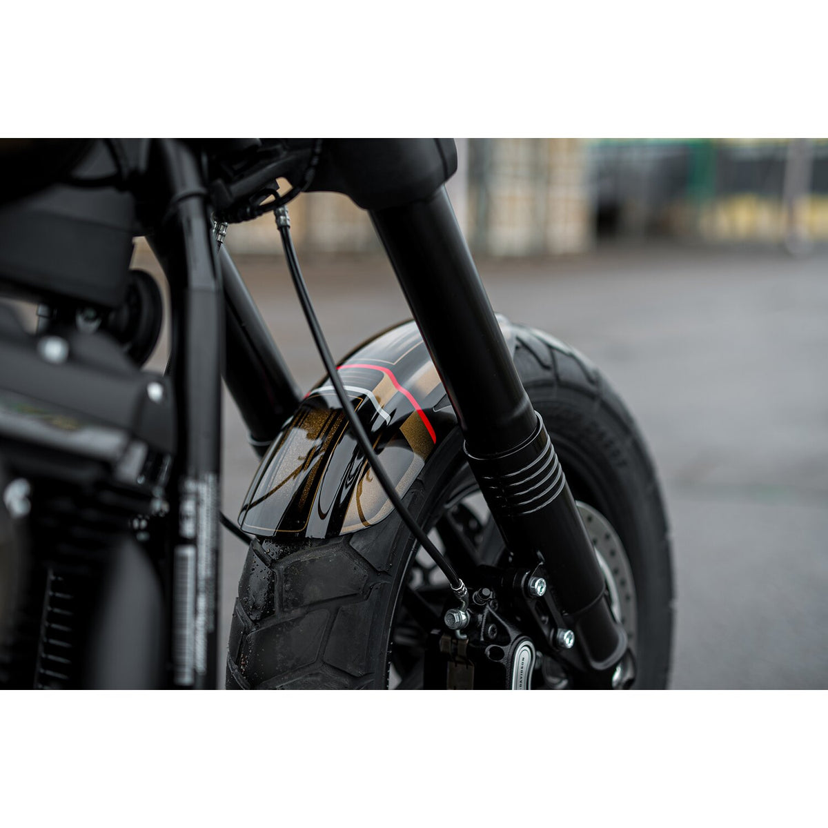 Killer Custom 'Aggressor' front fender - Black