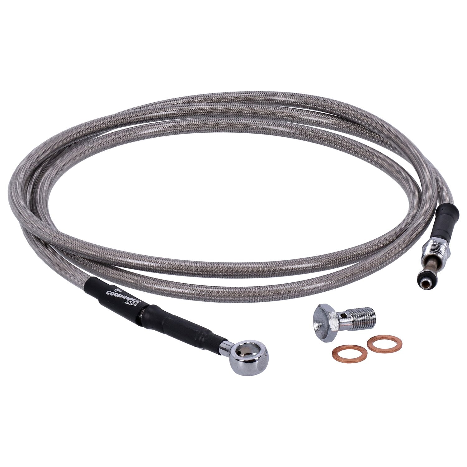Goodridge hydraulic clutch line kit 67" clear coated