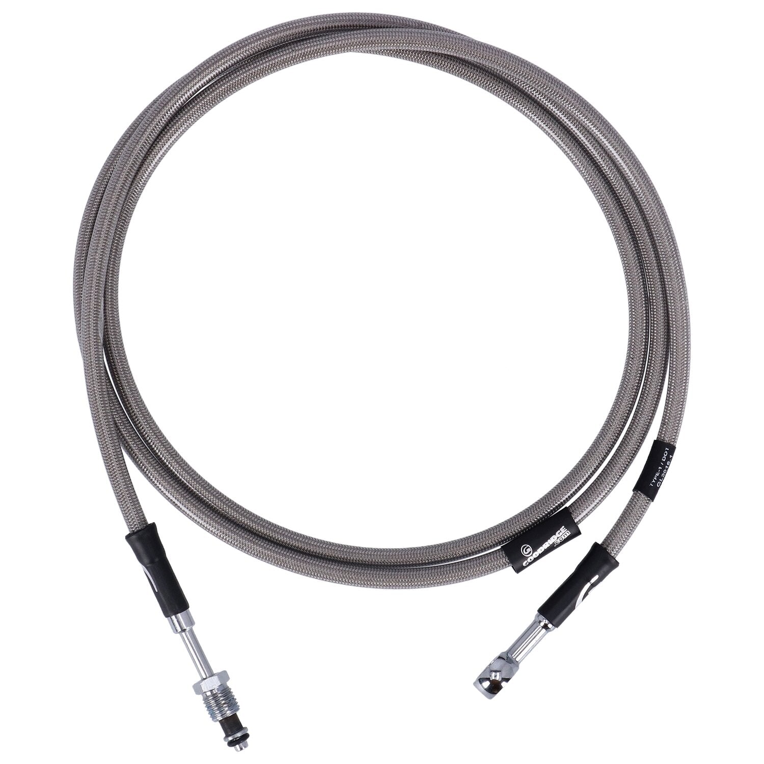 Goodridge hydraulic clutch line kit 68" clear coated