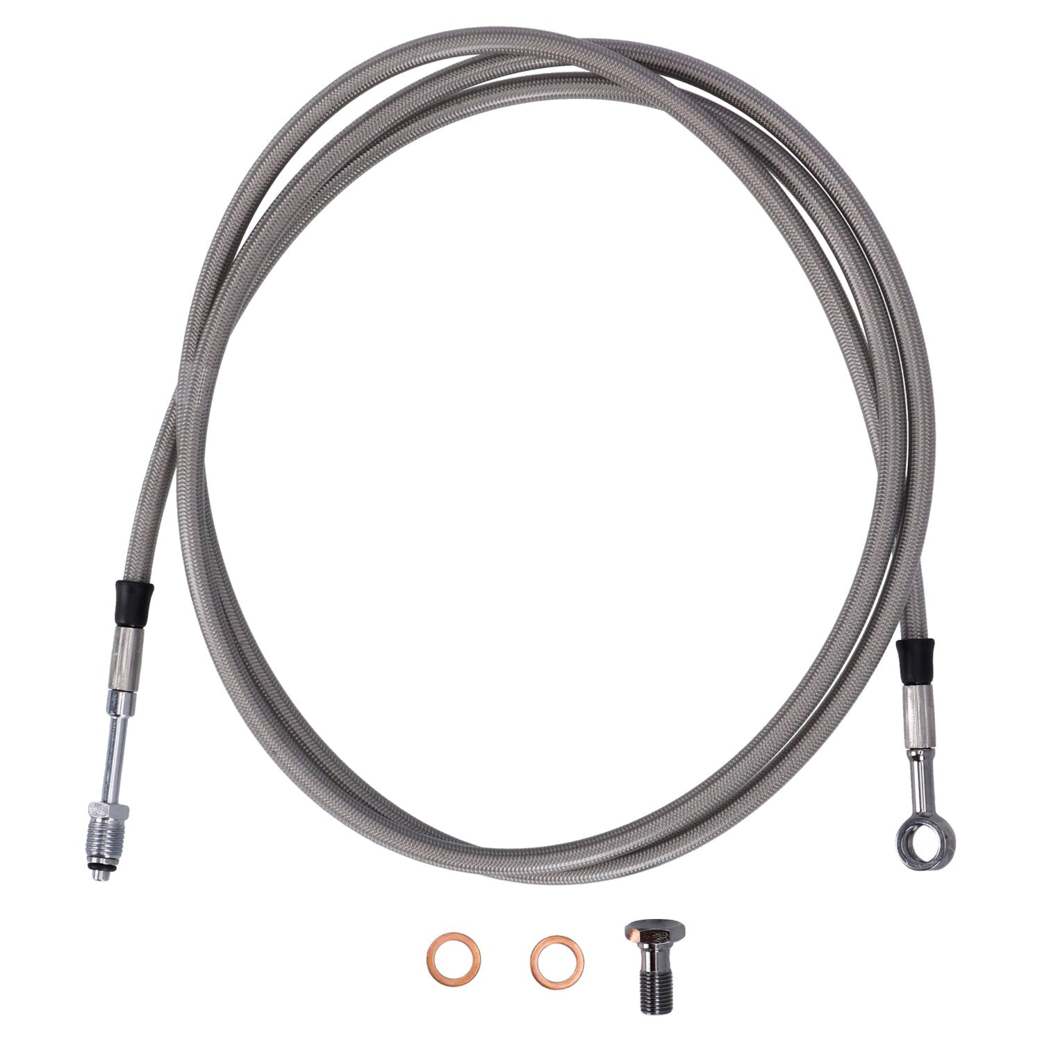 Goodridge hydraulic clutch line kit 71" clear coated