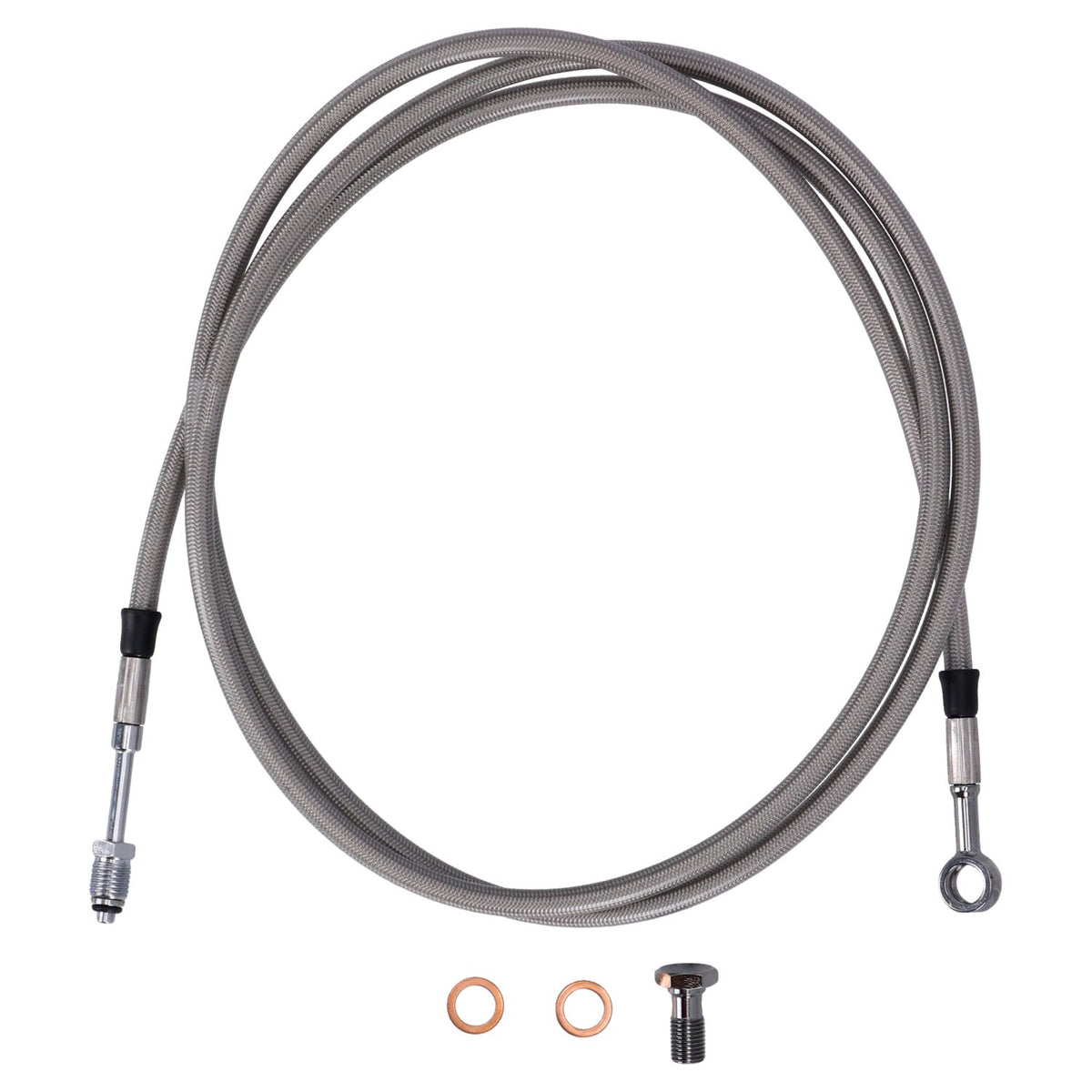 Goodridge hydraulic clutch line kit 71" clear coated