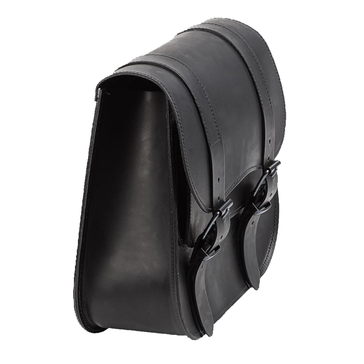 MCS leather single saddlebag 18 liter - Black