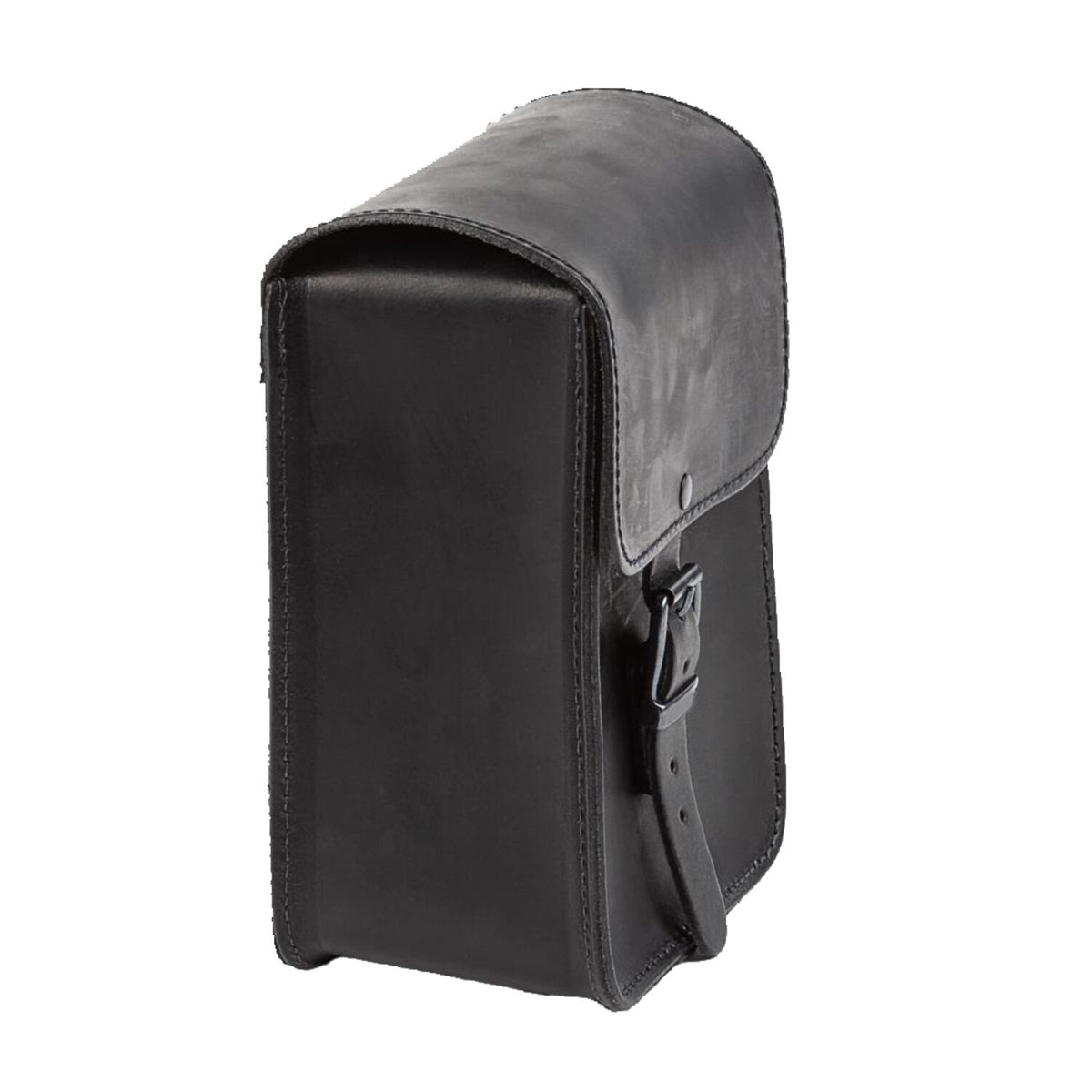 MCS full leather sissy bar bag - Black