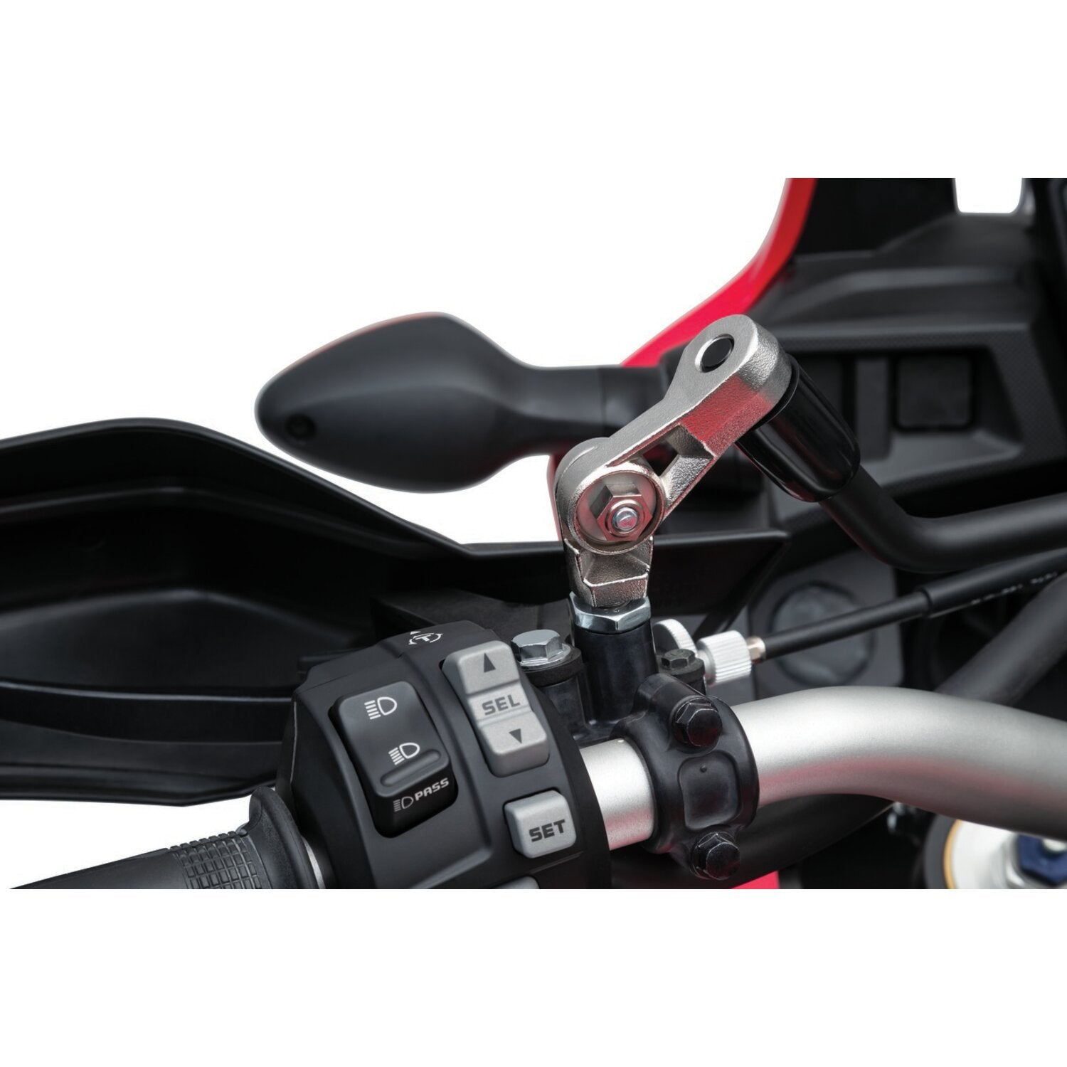 Kuryakyn Lodestar folding mirror extensions - aluminum