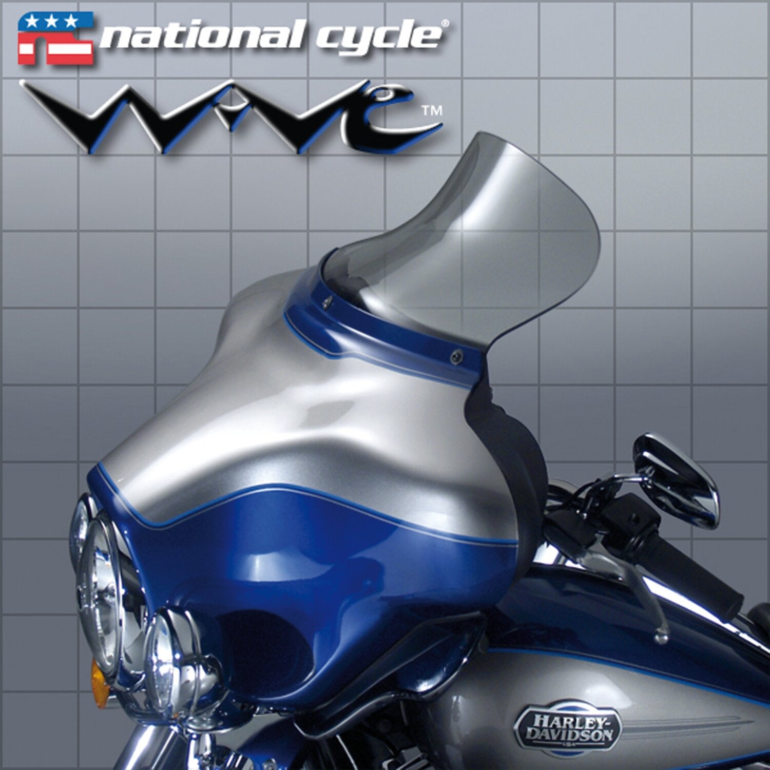 National Cycle Wave® windshield 7-3/4" - Light tint