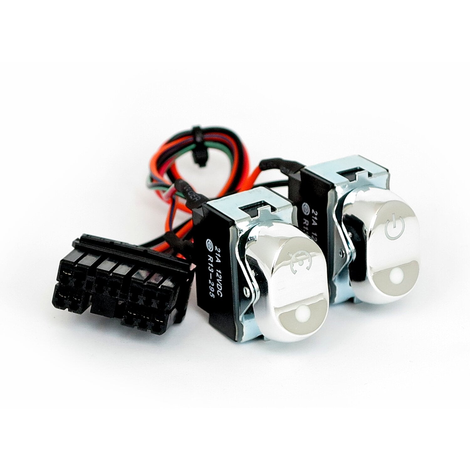 MCS Rocker switch kit inner fairing - cruise/acc - Chrome