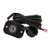 MCS Panel mounted dual port usb charger