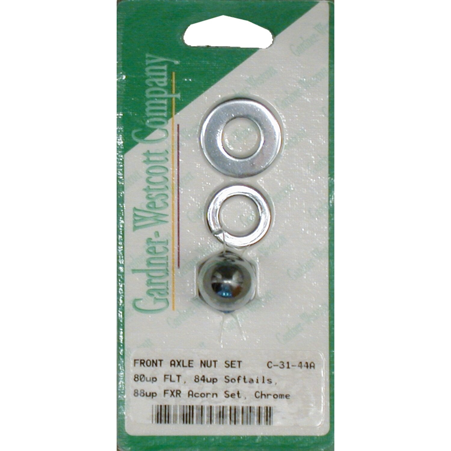 Gardner-Westcott Front axle acorn nut kit front wheel