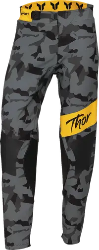Thor Women's Sportmode Shadow Pants - Black/Yellow/Camo Gray