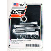 Colony sprocket cover & master cyl - mount kit chrome