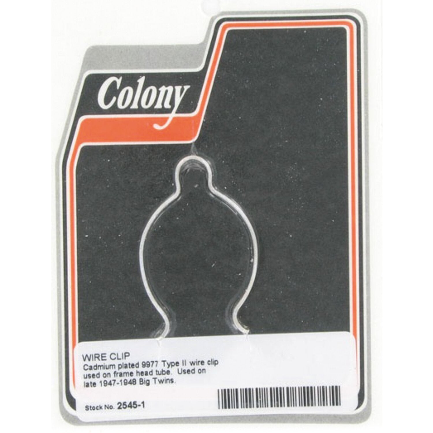 Colony wire clip - Frame head tube