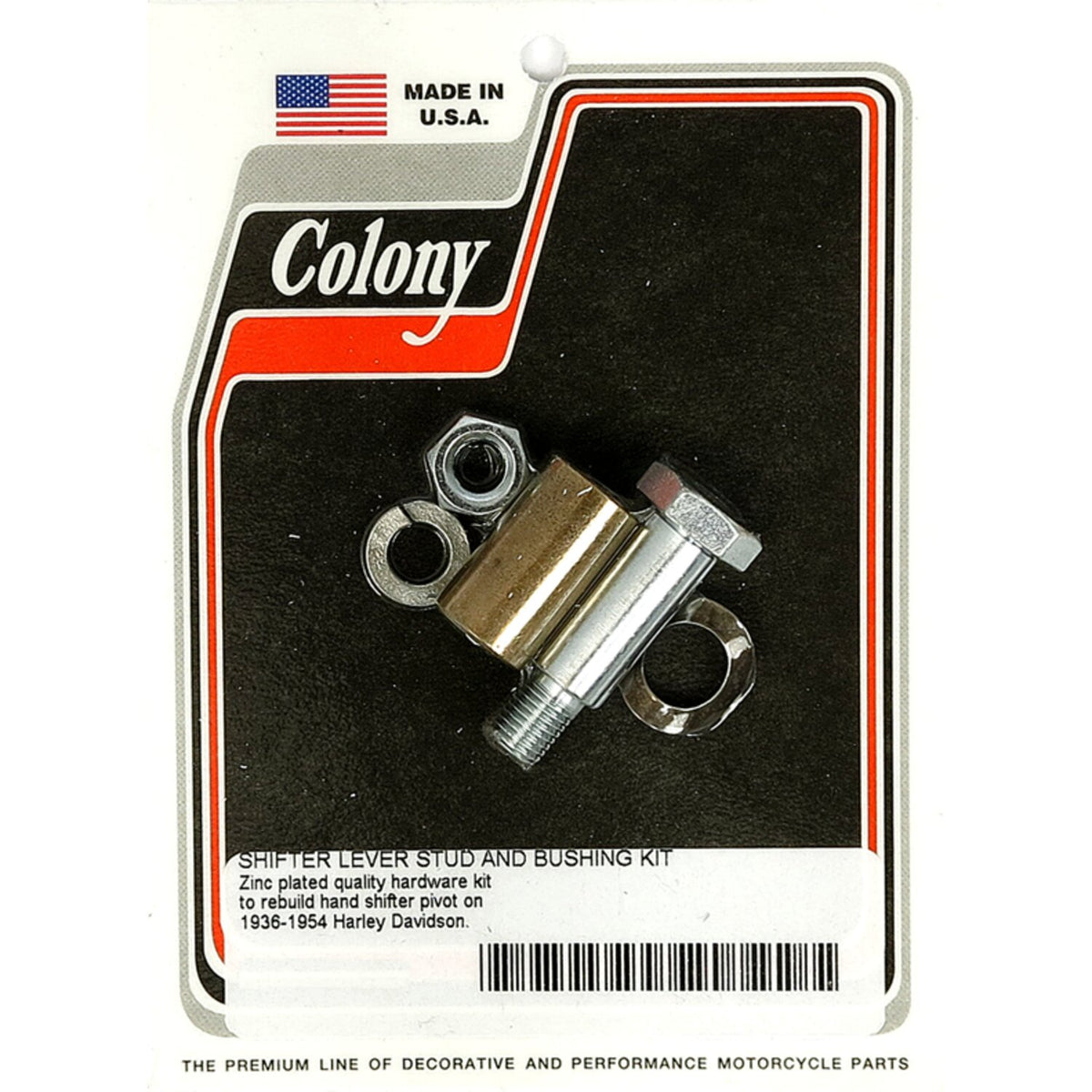 Colony shift lever stud & bushing kit - Zinc
